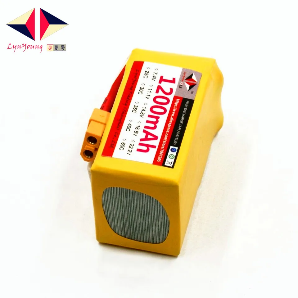 

HX Lipo Battery 6S 22.2V 1200mah 40C For RC Drone Quadcopter Helicopter Airplane Boat Car Remote Control Toys Battery