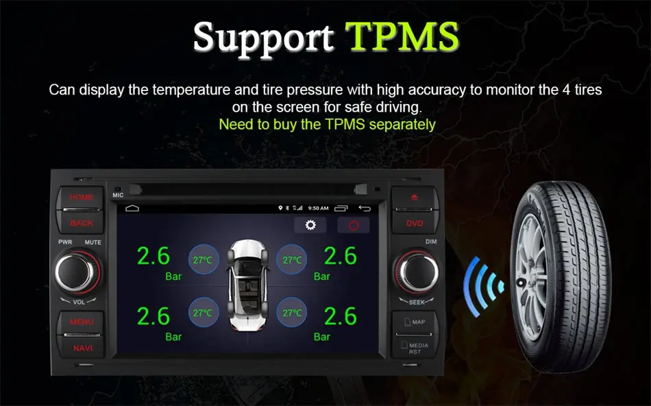 Cheap For Ford Focus II Galaxy C-MAX S-Max Fiesta Transit Mondeo Fusion Kuga Android Head Unit Gps Navigation Multimedia Video Player 15