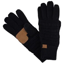 XEONGKVI, Европейская и американская мода, вязаные перчатки, варежки, брендовые, Осень-зима, теплые, сенсорный экран, перчатки для велоспорта для женщин и мужчин