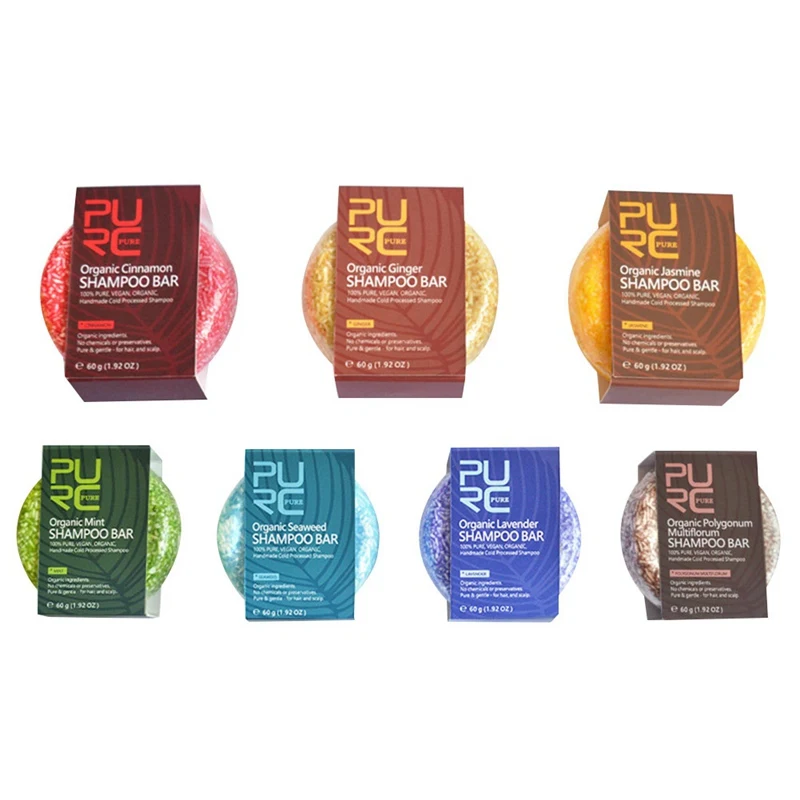 Shampoo Moisturizing Deep Cleansing Hair Care Soap 60g No Chemicals or Preservatives Random