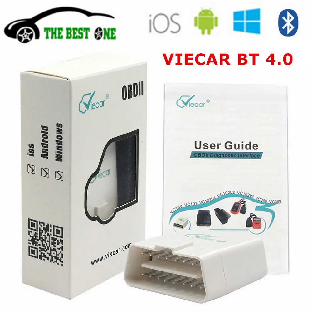 Original Viecar ELM327 Bluetooth 4.0 V1.5 OBD2 Car Diagnostic Tool Viecar 4.0 AER ELM 327 WIFI For ios Android OBDII Scanner