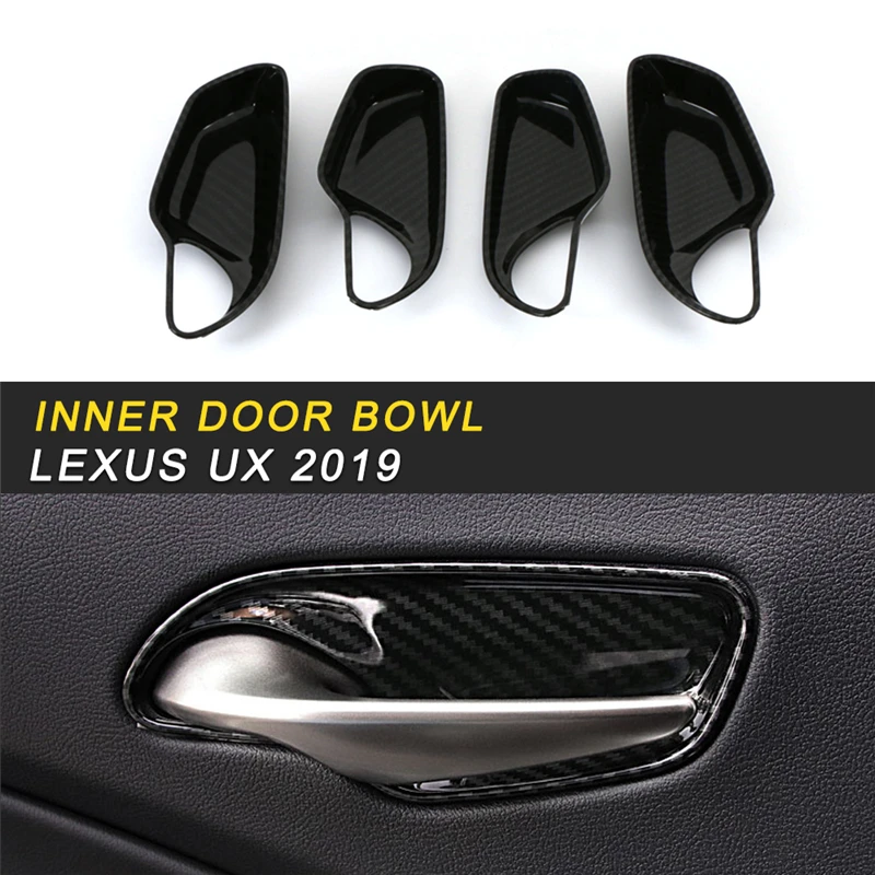 

Inner Door Bowl Door Wrist Cover Trim Frame Sticker Interior Accessories for Lexus UX 2019 Car Styling