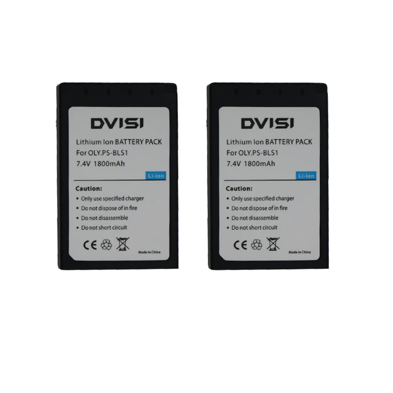 2pcs 1800mah Camera Battery For Olympus Psbls1 Bls1 Evolt E410 E420