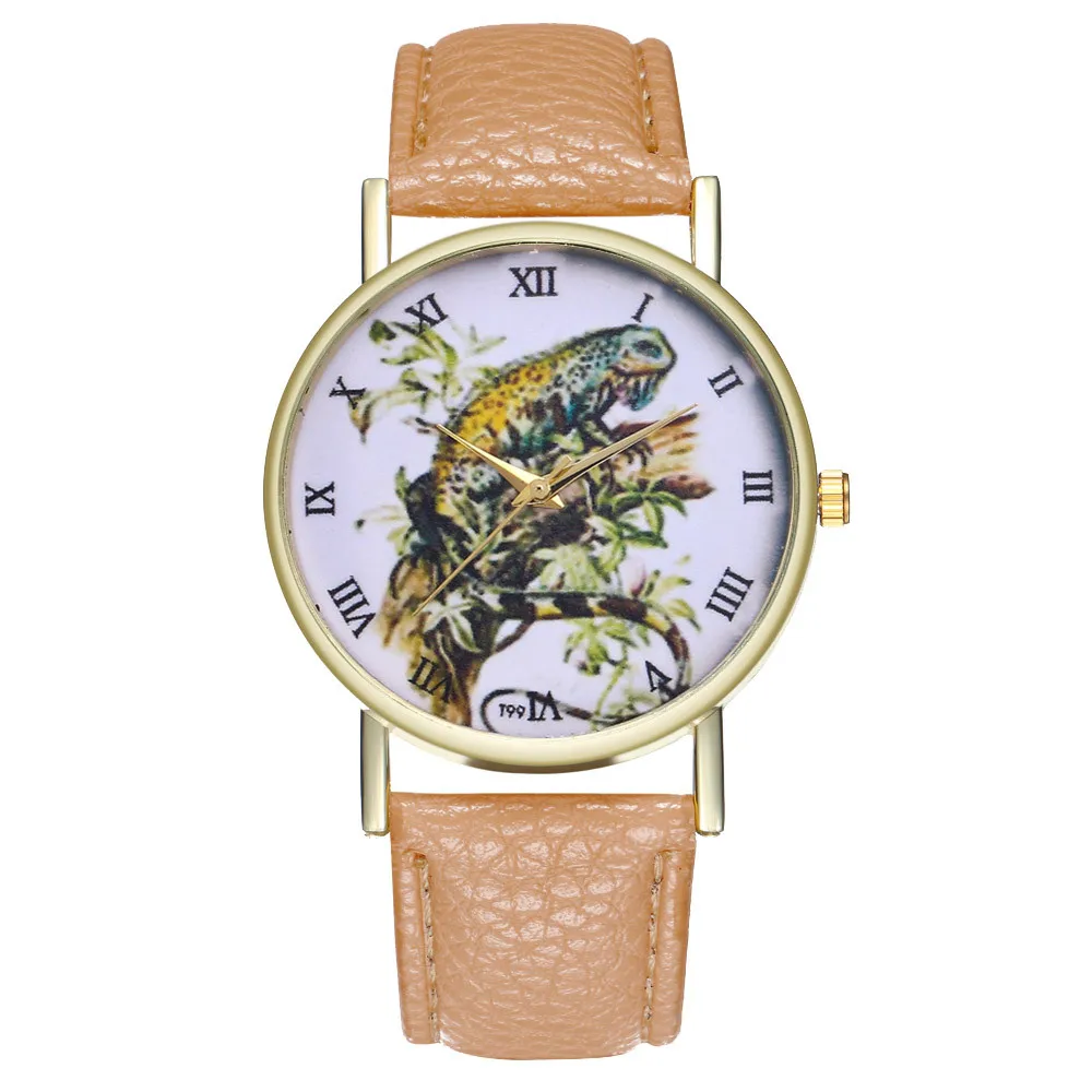 Womens Leather Analog Alloy Lizard Pattern Design Round Band Quartz Wrist Watch For Fashion Woman Gifts Womens Leather Analog Alloy Lizard Pattern Design Round Band Quartz Wrist Watch For Fashion Woman Gifts