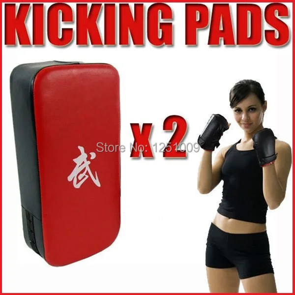 

2 x Boxing Martial Arts Karate Kicking Kick Pad Large Size MMA Muay Thai Kicking pads