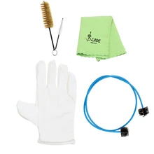 Горячая Brasswind инструмент труба тромбон туба рога чистящий набор инструмент с чистящей тканью щетка пробки смазочные перчатки