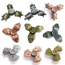 9 three color retro Fidget Spinner Metal