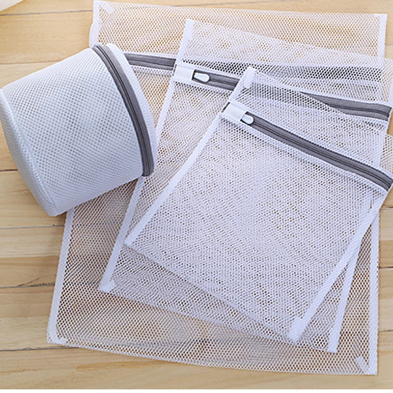 Buy Laundry Bag Foldable Zippered Nylon Coarse And
