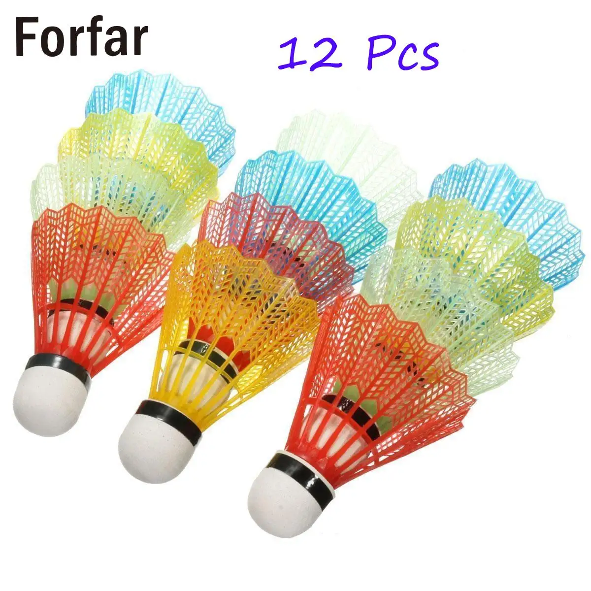 1 حزمة 12 pcs الملونة الريشة كرات الكرات المنتجات التدريب الريشة قطار لوازم الرياضة الكرات اكسسوارات