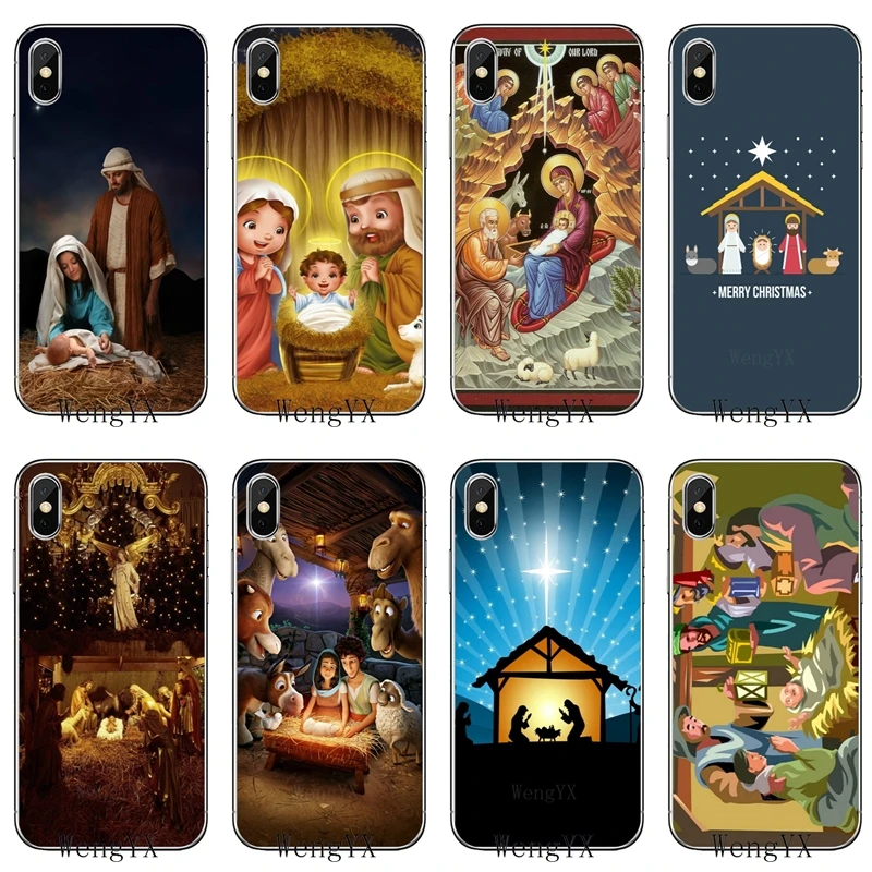 

Nativity Scene Christmas Art slim silicone TPU Soft phone cover case For Apple iPhone 4 4s 5 5s 5c SE 6 6s 7 8 plus X XR XS Max