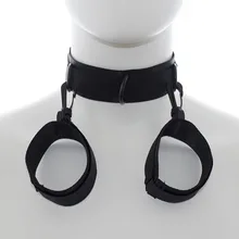 Наручники neckcuffs наручные Ограничения Игры для взрослых Секс-игрушки Связывание Наручники Сексуальная Игрушки для пары Эротические товары эротические Игрушки