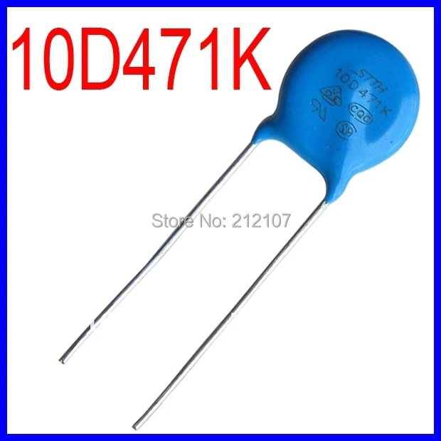 20pcs Metal voltage dependent resistor 10D471K 10D-471K Varistors