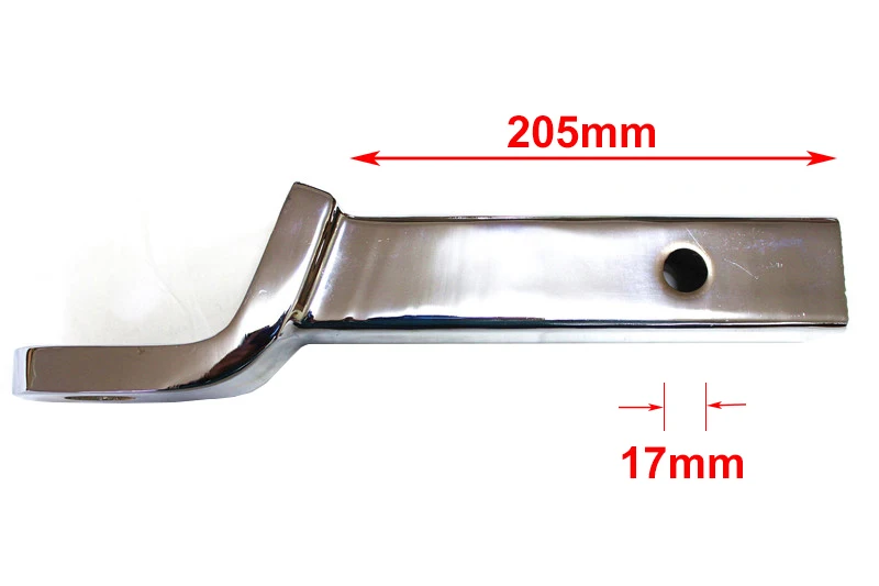 طويل مقطورة هوك كروم فضي سحب بار 345 ملليمتر في طول مقطورة الاكسسوارات