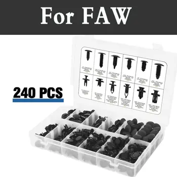 

240pcs Car Plastic Push Pin Rivet Fasteners Trim Moulding Clip Screwdriver Car For Faw Besturn B50 B70 X80 Jinn Oley V2 V5 Vita