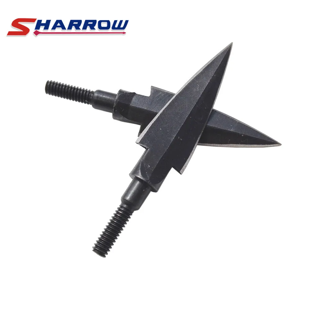 

Sharrow 6 Pcs Archery Arrowhead Screw Broadhead Black Arrowhead Tips Arrow Point Hunting Shooting