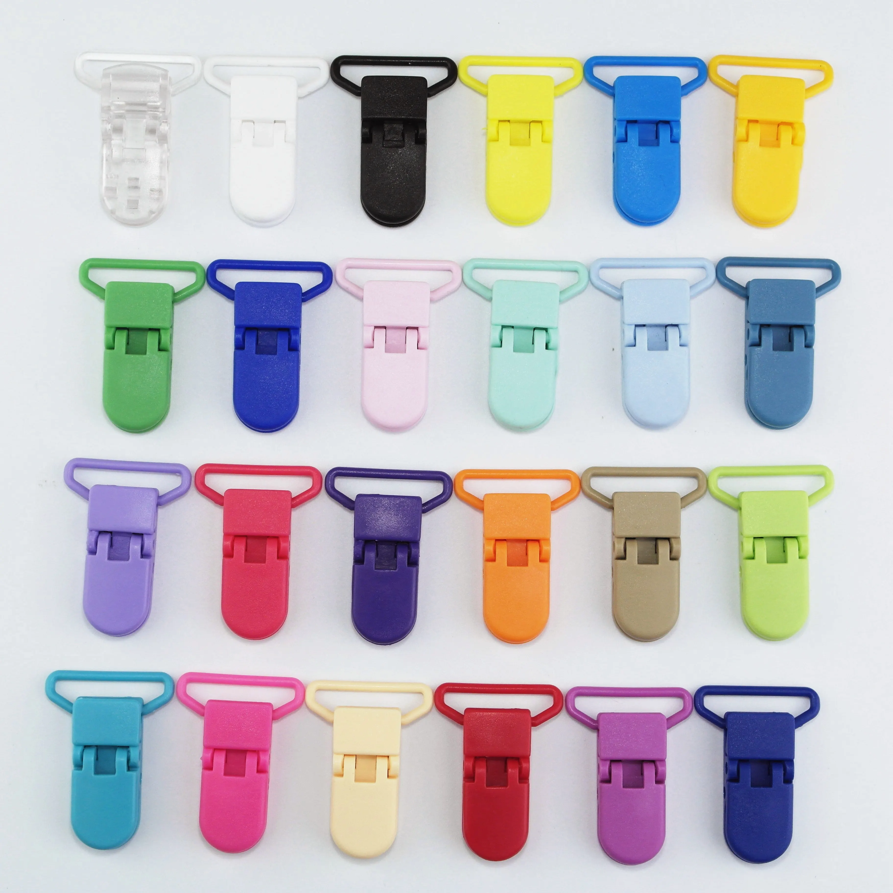 200 шт 25 мм Sutoyuen D форма детские пластиковые зажимы для пустышки пластиковый зажим для пустышки подтяжки держатель зажим