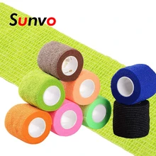 1 шт., водонепроницаемая медицинская терапия, самоклеющаяся повязка, мышечная лента, для пальцев, суставов, обертывание, аптечка, для домашних животных, эластичная повязка