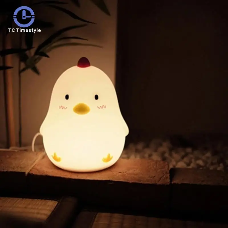 

Digital Show Luminous Electronic Alarm Clock Creative Silent Snooze Sleeping Timer Night Light Chicken Christmas Present