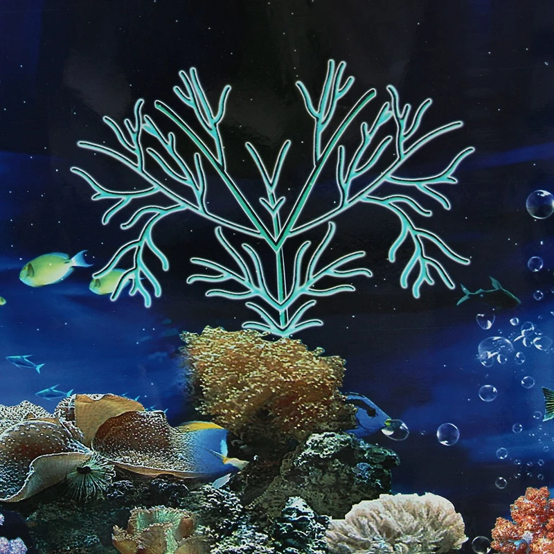 Синий свежий морской фон аквариум океан Пейзаж Плакат аквариум фон