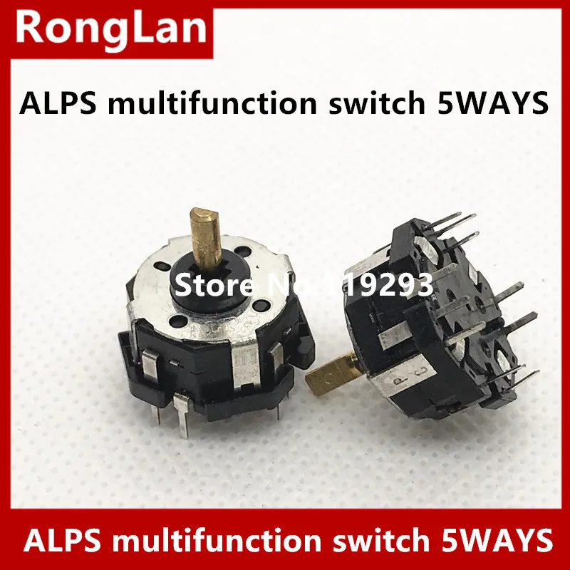 [Белла] потенциометр ALPS Многофункциональный переключаться между 5-way переключатель Нажмите поворотный переключатель-10 шт./лот