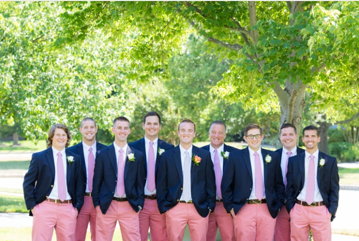 Wedding Suits For Men, Dark Blue Jacket 