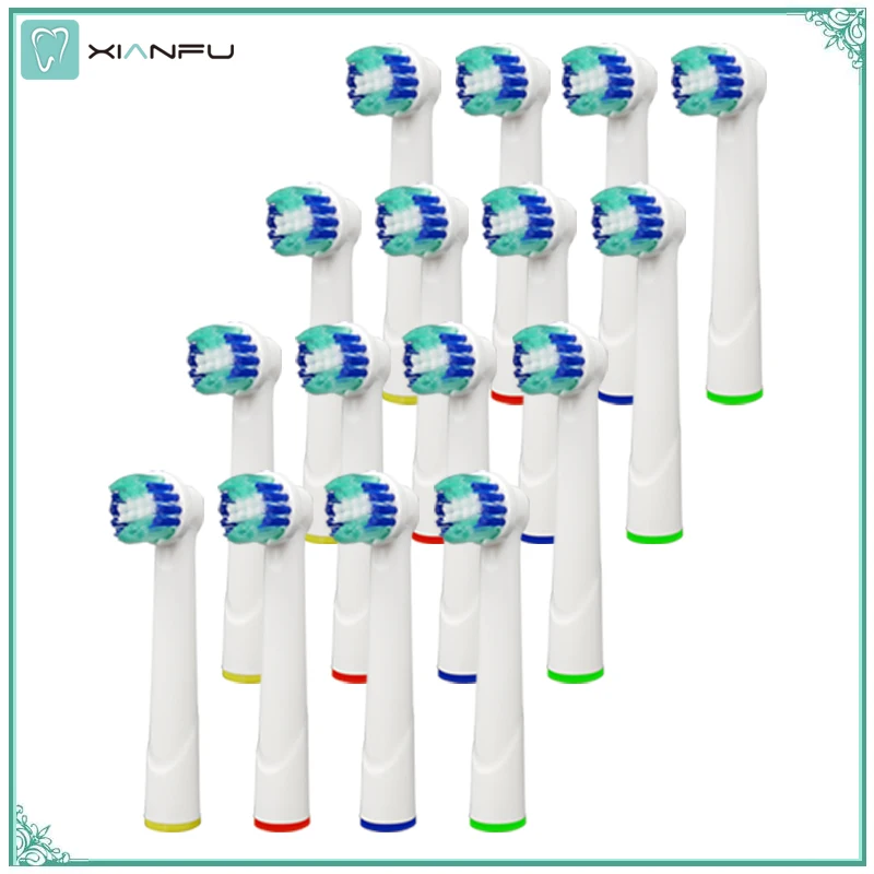 

16PCS Electric Toothbrush Heads for Braun Oral b Replacement Tooth Brushes Dental Oral Hygiene Vitality Sensitive Nozzles YE620