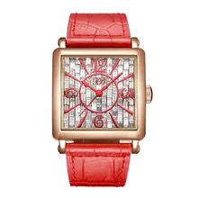 Business leather Band Women Jewelry Watch Ladies Quartz Dress wristwatches Simple Wave Dial Design relogio femininoHL650