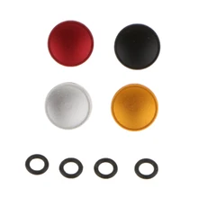 4 Pieces Universal Metal Concave Surface Camera Concave Soft Shutter Release Button Fit for Fujifilm Standard Threads 4 Colors