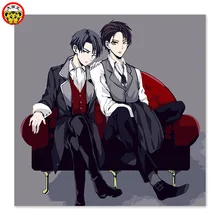 Гомосексуализм разные два красивых мальчика, крутой, DIY Цифровая живопись, рисунок на ткани