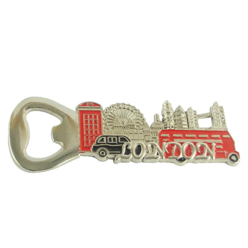 Zinc alloy Europe UK London souvenir gift bottle opener keepsake gift
