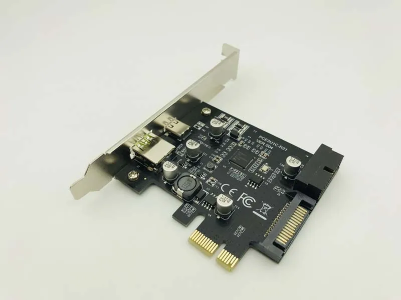 

Add On Cards USB Expansion Card PCIE Sata/Card PCIE USB Adapter USB3 PCIE USB 3.1 PCI-E USB-C 2.4A Computer Expansion Cards New