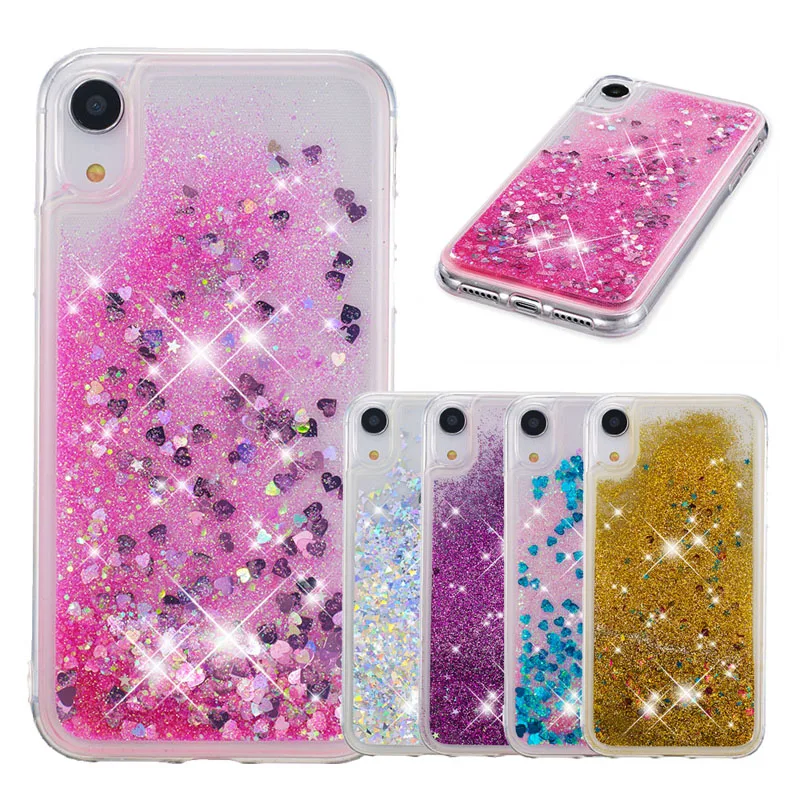 

Liquid Sand Case Glitter Quicksand Soft TPU Silicone Cover Coque Fundas Hull Shell for Apple iPhone X 5.8" XS MAX 6.5" XR 6.1