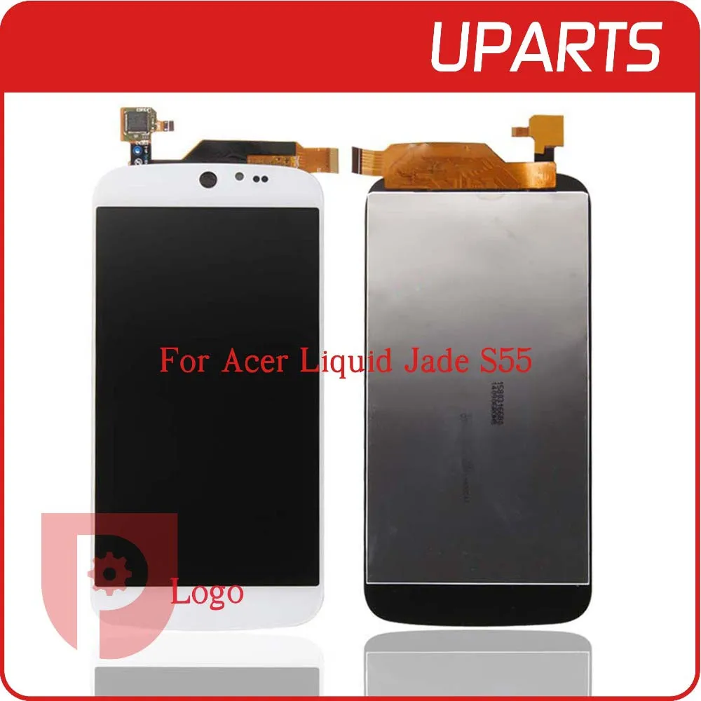 

High quality 5.0" For Acer Liquid Jade S55 Lcd Display With Touch Screen Digitizer Assembly Complete Black White+Tracking No