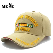 MEGE VIETNAM VETERAN cap for Fishing, Summer Chapeu masculino pesca, Male cap Adjustable size, Hats for Men