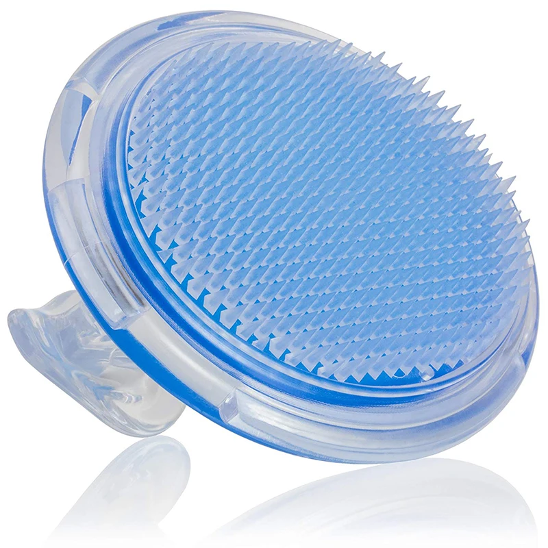 Exfoliating Shower Brush Hair Massage Comb Scalp Massager Ingrown Hair and Razor Bump Treatment Body Scrub Tool for Man & Woman