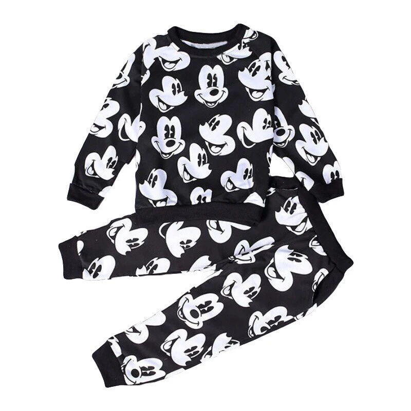 2017 Baby Boys Girls Fashion Sport Suit Kids Mickey Clothes font b Children s b font