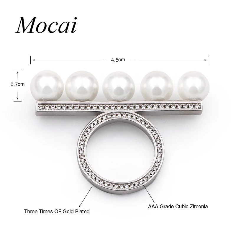 Модное кольцо с искусственным жемчугом, свадебные ювелирные изделия, высокое качество, хрустальное очарование, посеребренные жемчужные кольца, особый дизайн ZK30