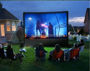 Price Amazing Outdoor Big Portable Soft Fabric Made Inflatable Movie Screen With Air Blower