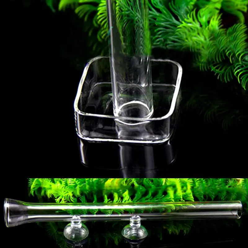

Aquarium Feeding Tube Shrimp Glass Feeder Suction Cup 3cm Thick Fish Tank Device Dish Clear Equipment 200/450mm Fish Feeders