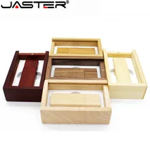 JASTER(более 10 шт. бесплатный логотип) Деревянный usb+ коробка usb флэш-накопитель карта памяти Флешка 8 ГБ 16 ГБ 32 ГБ 64 Гб фотография свадебный подарок