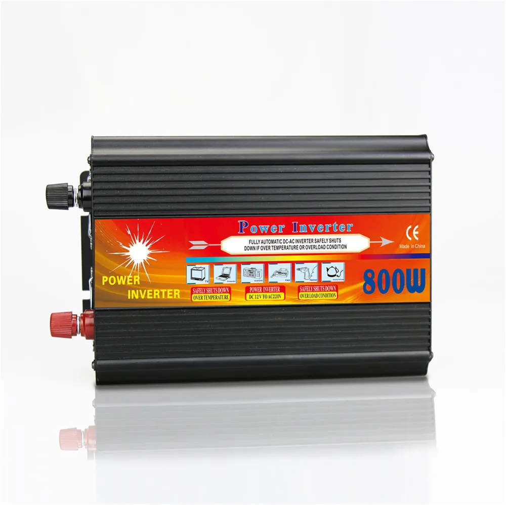 800W Solar Inverter Multifunctional Travel Power Supply Control Car power inverter Mobile phone charger LCD Display