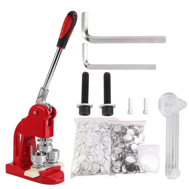 32mm badge maker machine making pin button press cutter 1000 circle
