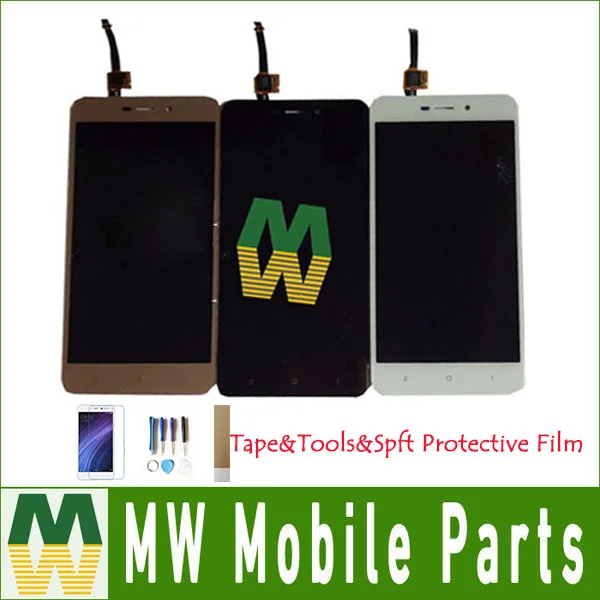 

1PC /Lot 5.0"For Xiaomi Hongmi Redmi 4A LCD Display Touch Screen Digitizer Assembly Black White Gold Color with kit