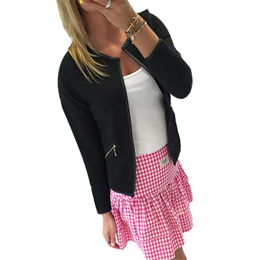 Shocking Show Women Long Sleeve Lattice font b Tartan b font Cardigan Top Coat Jacket Outwear