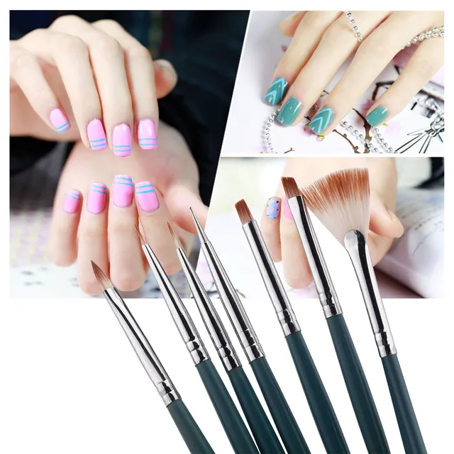 7pcs Set Diy Professional Nail Art Brush Design Painting Tool Pen 7pcs Set Diy Professional Nail Art Brush Design Painting Tool Pen