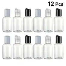 12 шт. 50 мл Сумочка для хранения масел лосьон жидкий шампунь дозатор контейнер с Пресс Cap Top дисковые обоймы