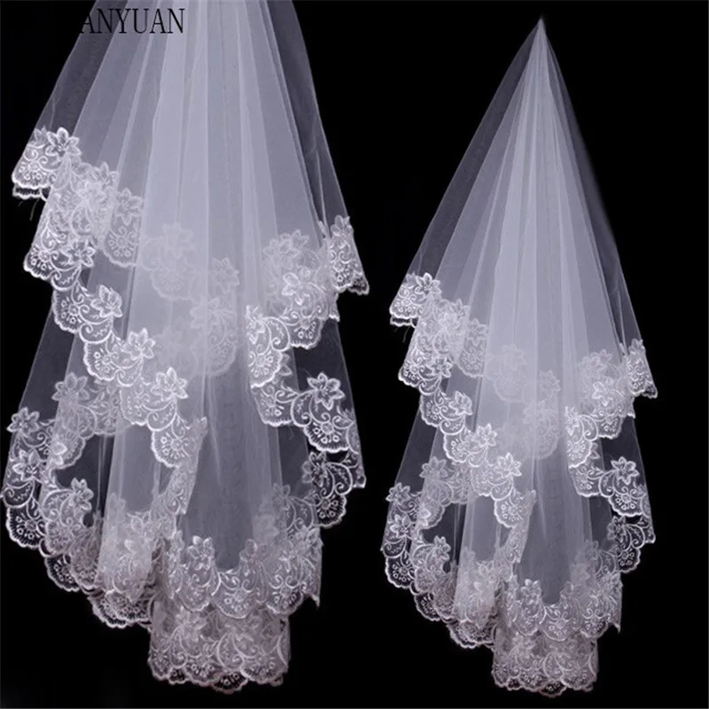 Hot-Sale-Wedding-Veil-Voile-Marriage-White-1-5-m-Bridal-Veils-Without-Comb-Lace-Edge.jpg_640x640