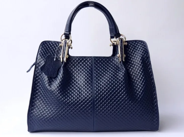 

2016 top quality Cowhide Genuine Leather Handbags Women Shoulder Tote Bags Women Sliver Handbag Large Capacity Designer Bag