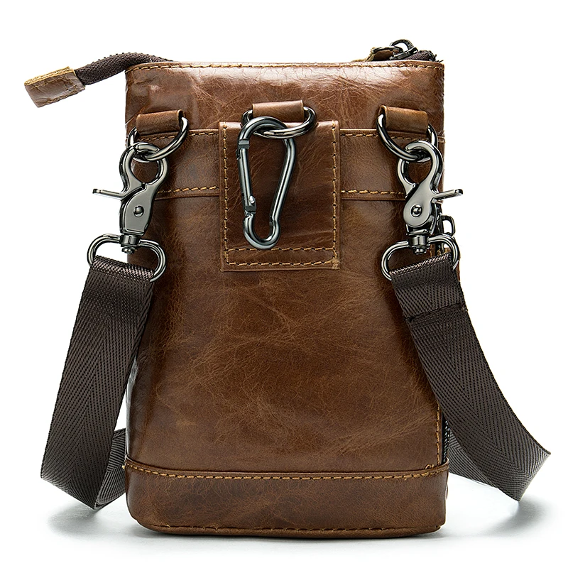 WESTAL حقيبة رجالية جلد طبيعي رجل رسول/حقائب كتف الذكور صغيرة Crossbody أكياس للرجال الذكور الهاتف حقيبة بحزام الحقيبة 8868