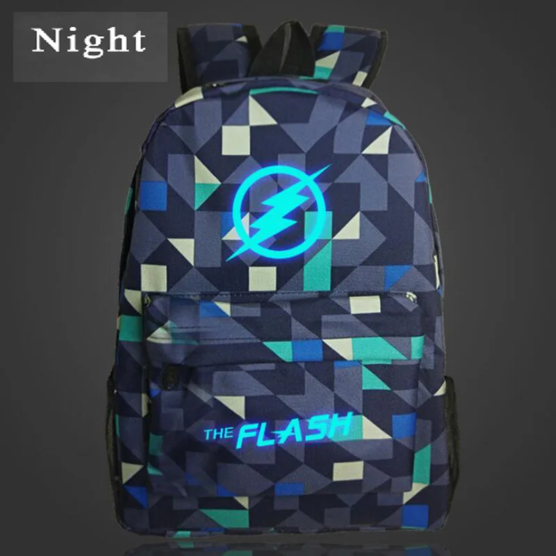 Hot Sale Marvel Movie Stars The Flash Light Backpack font b Bag b font Teenagers font